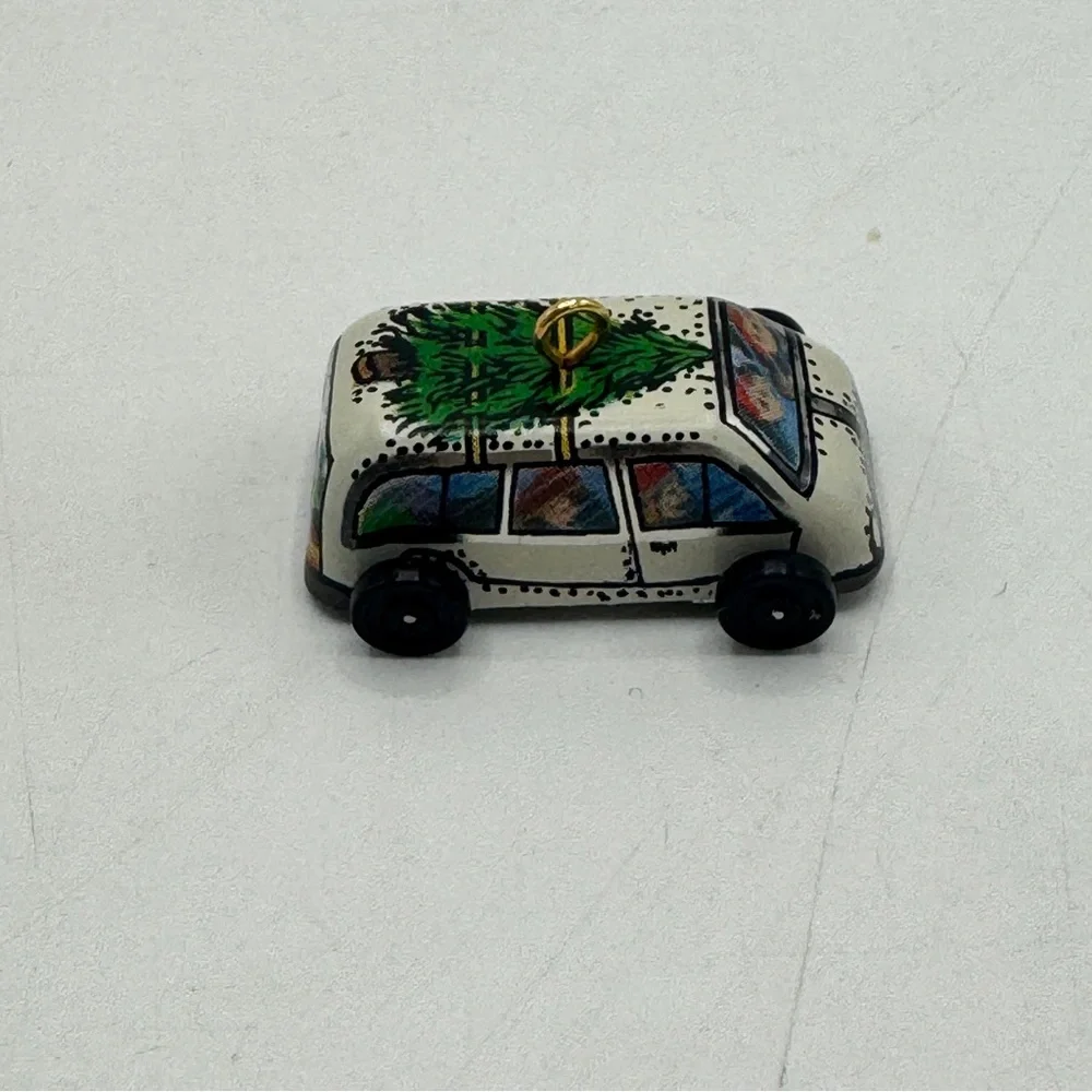 Hallmark Keepsake Miniature Ornament- On the Road tin car